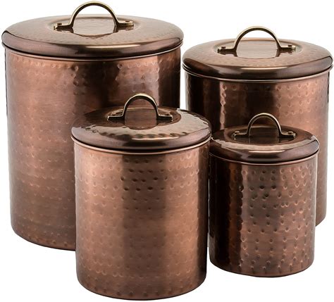 metal storage containers decorative